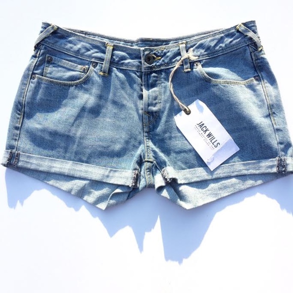 Jack Wills Pants - Jack Wills New Bilbrook Denim Shorts US 6